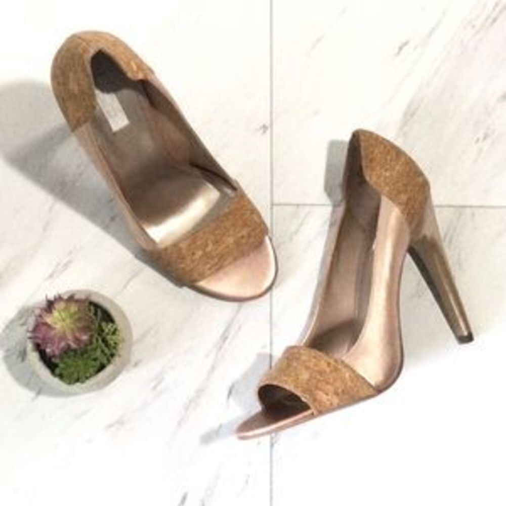 Rachel Roy Emma Raye Rose Peep Toe Heels NWOT